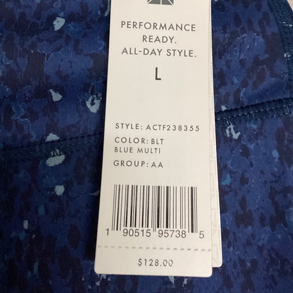 NZ ACTIVE by NIC+ZOE Spotted Blues High Waist Leggings, size L - Picture 8 of 13